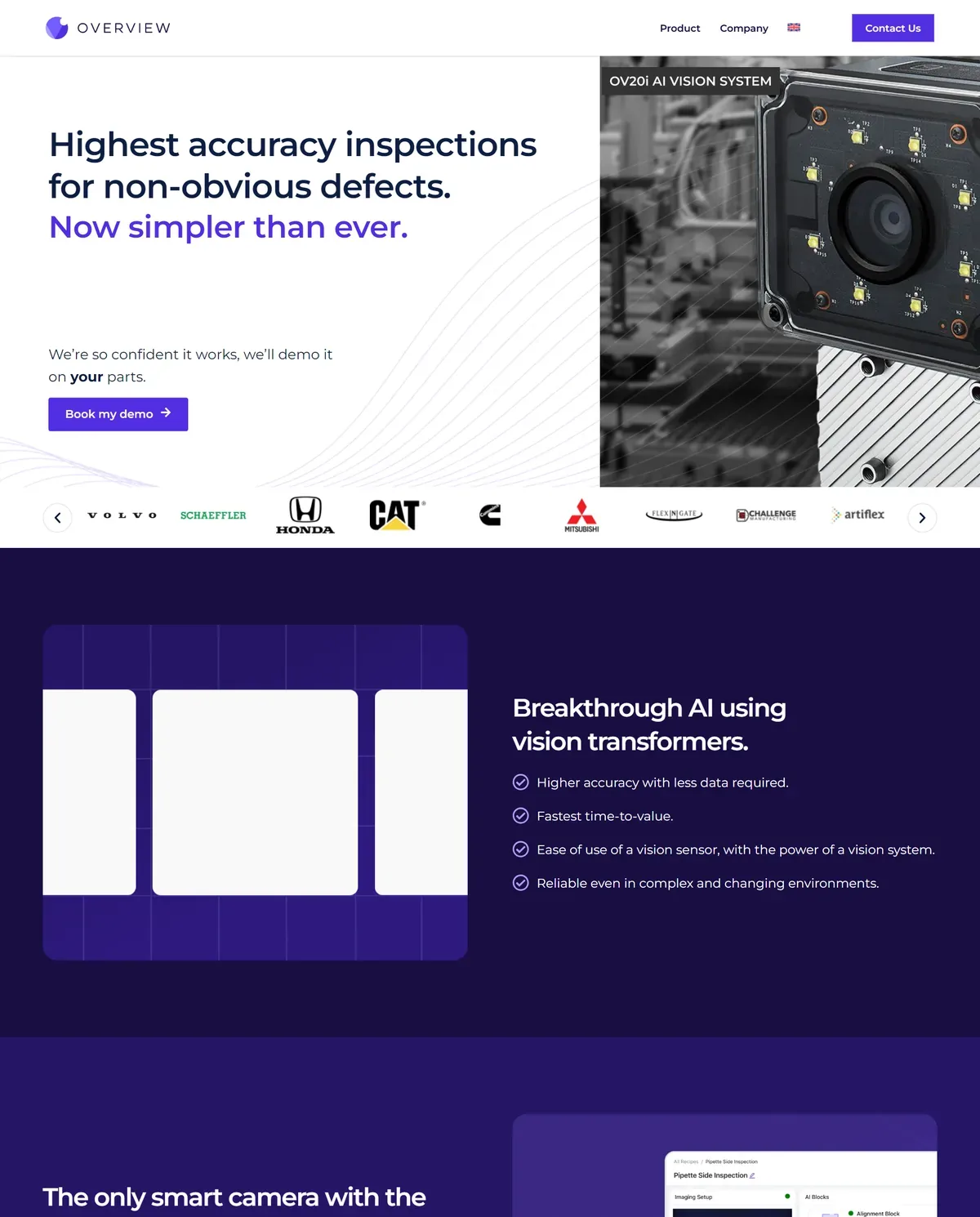AI Machine Vision Company: Multilingual Website Built for Demo Requests