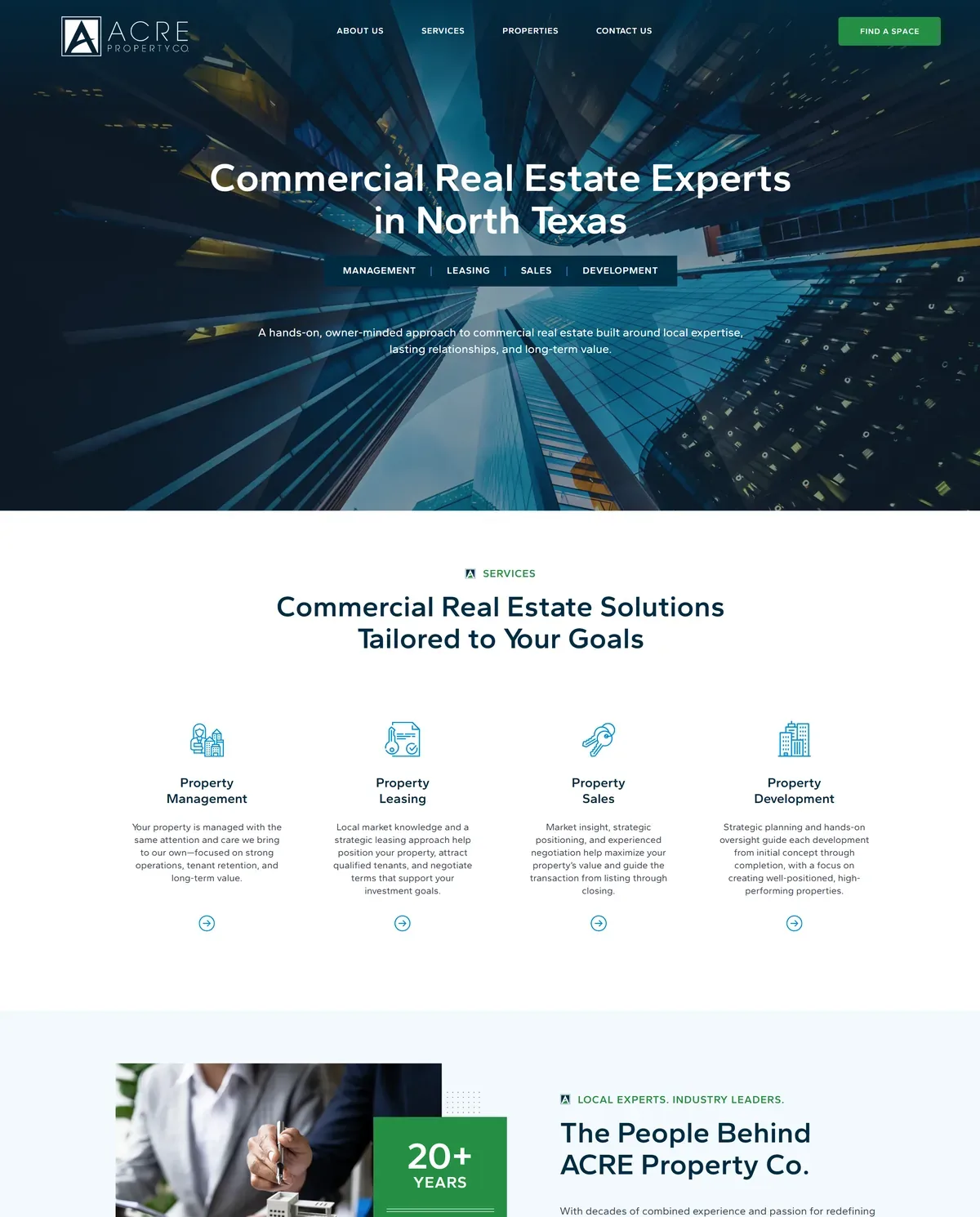 Commercial Real Estate Firm Website: Filterable Property Listings and Mobile Layouts
