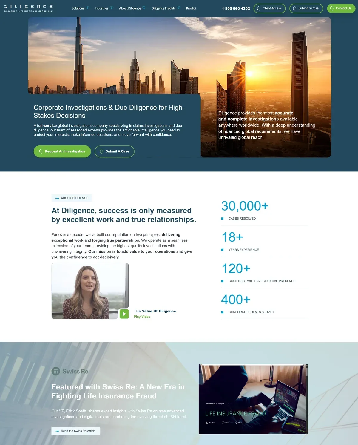 Due Diligence Website on WordPress: 3D Globe and LinkedIn Sync