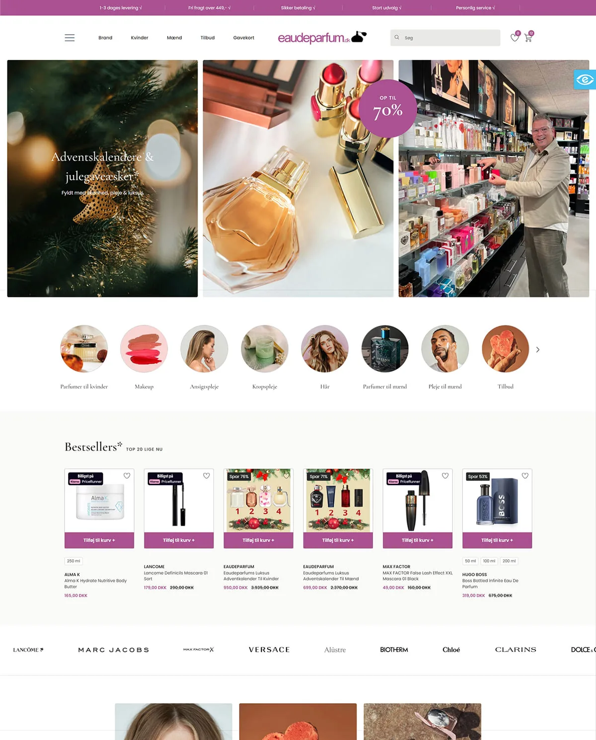 Eau de Parfum Shopify store preview