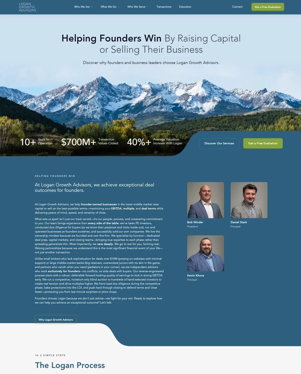 M&A and Capital Raising Advisory Firm Website: 49 Deal Tombstones Filterable by Year