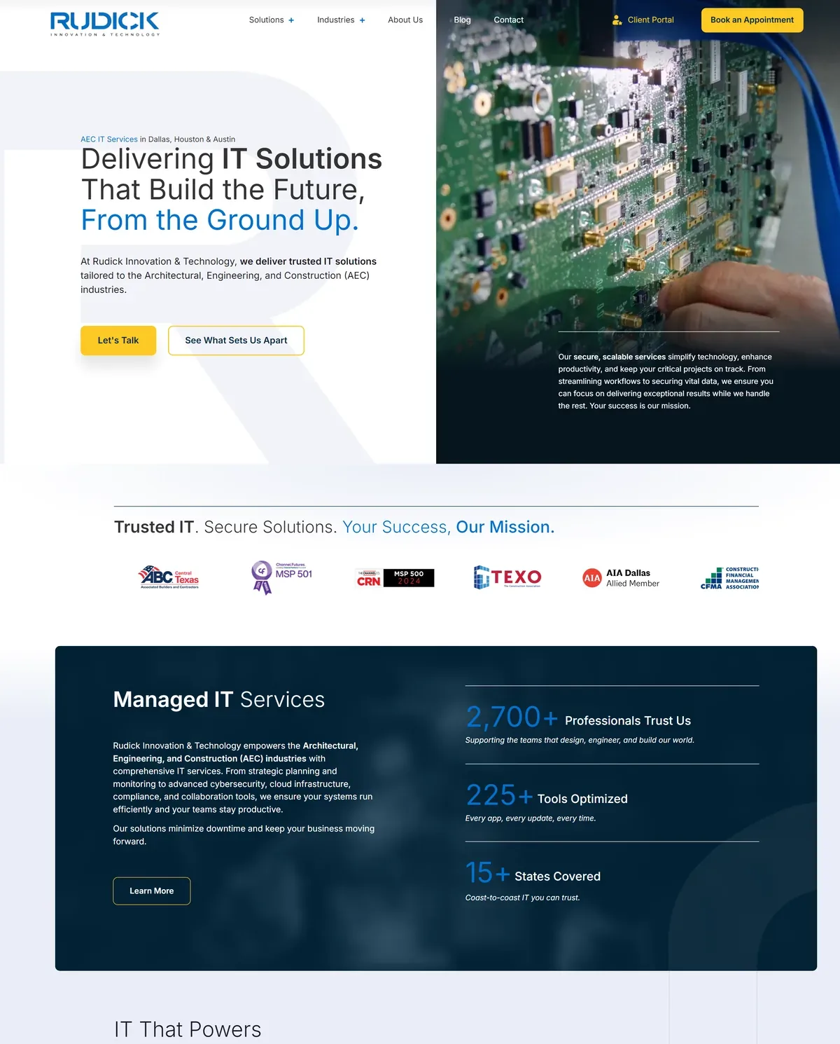 Managed IT Company Website the Team Grows Itself