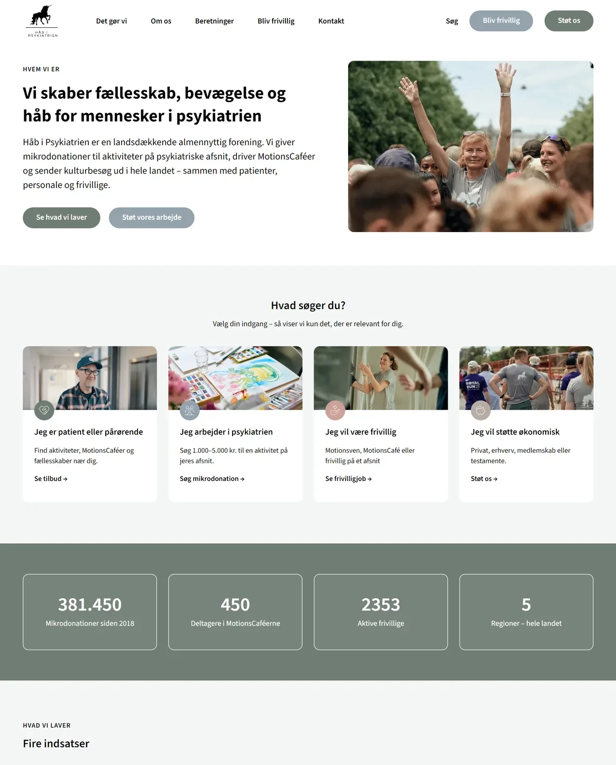 Mental Health Association Website: Homepage Rebuilt from a Figma Design
