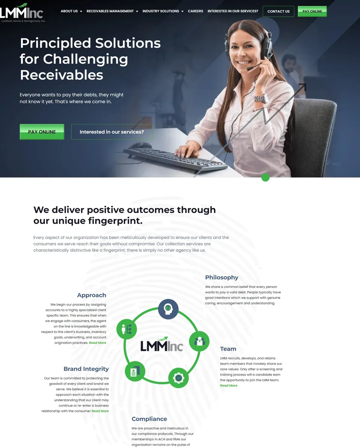 Receivables Management and Debt Collection Firm: Industry Popups and E-Signature Job Applications
